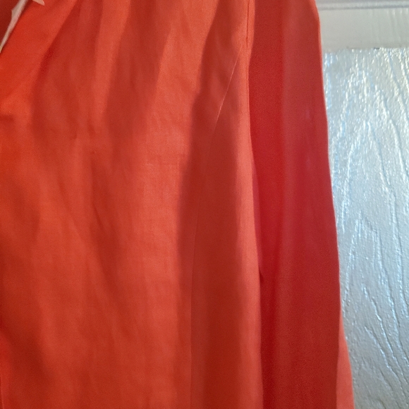 New Talbots Tangerine Blouse S Med - Picture 7 of 7